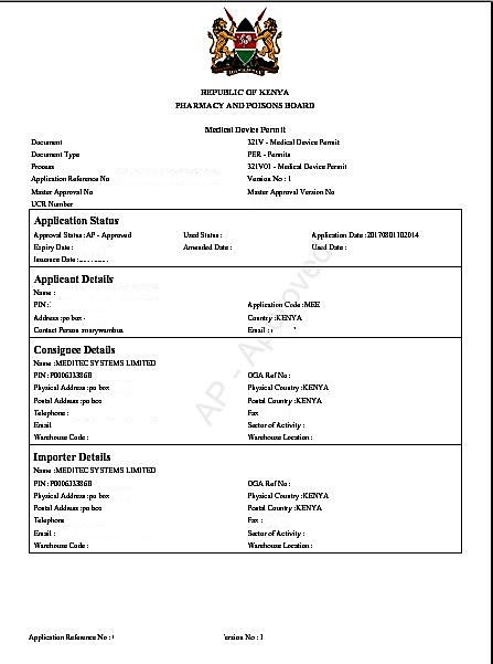 health declaration kenya form 22